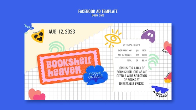 無料PSD 学生割引の facebook テンプレート