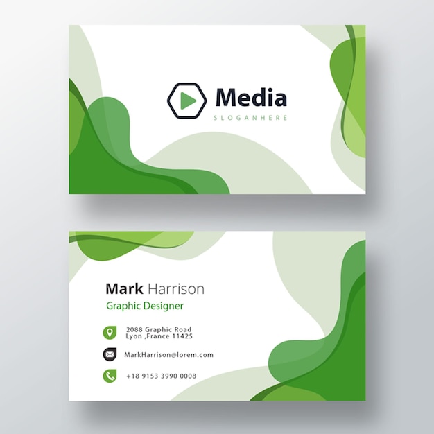 Free PSD stylish liquidity psd business card template