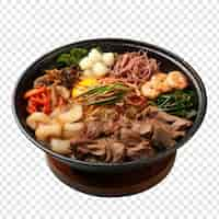 Free PSD sukiyaki isolated on transparent background