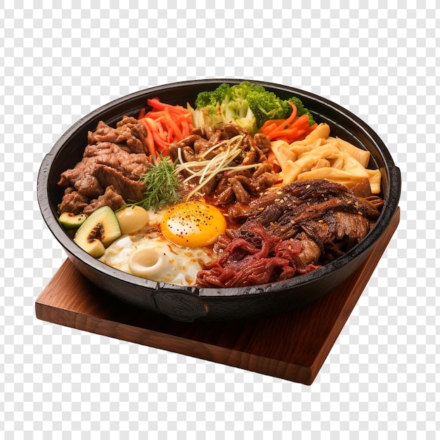 Free PSD sukiyaki isolated on transparent background