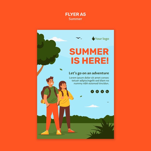 summer camp template design