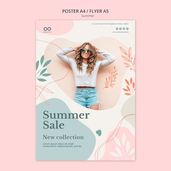 Summer collection flyer design