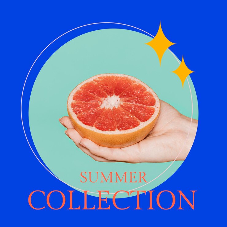 Free PSD summer fashion template psd for social media post