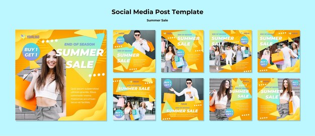 summer sale social media posts