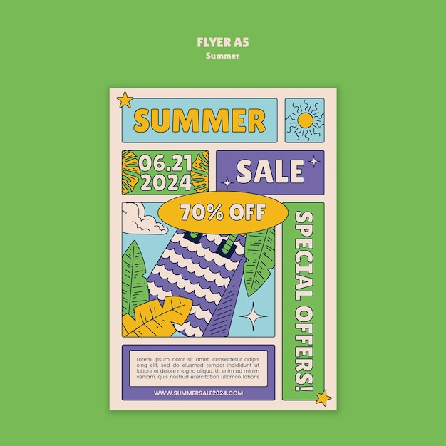 Summer sale template design