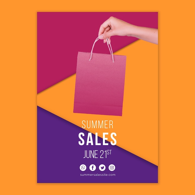 Summer sales cover template