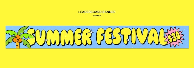 Free PSD summer template design