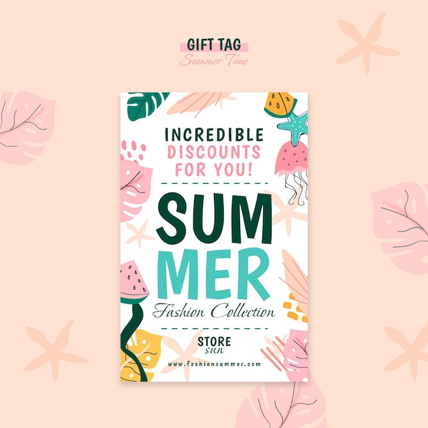 Free PSD summer template design