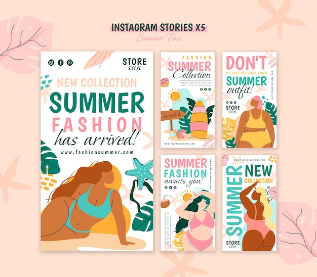 Free PSD summer template design