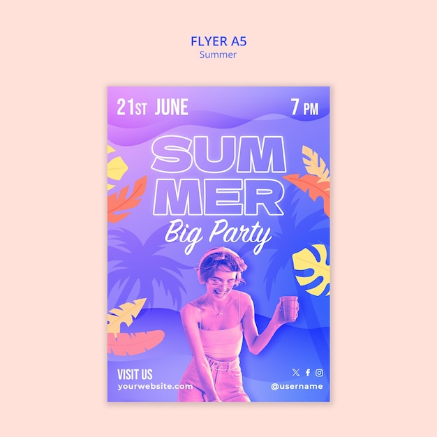 Summer template design