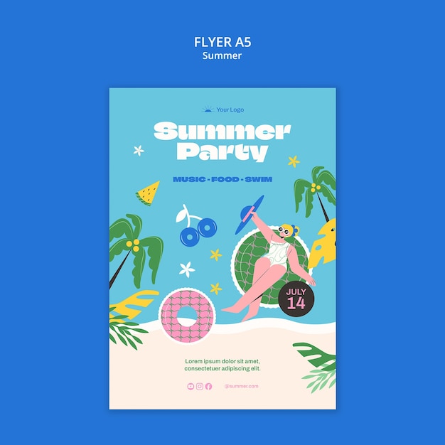 Summer template design