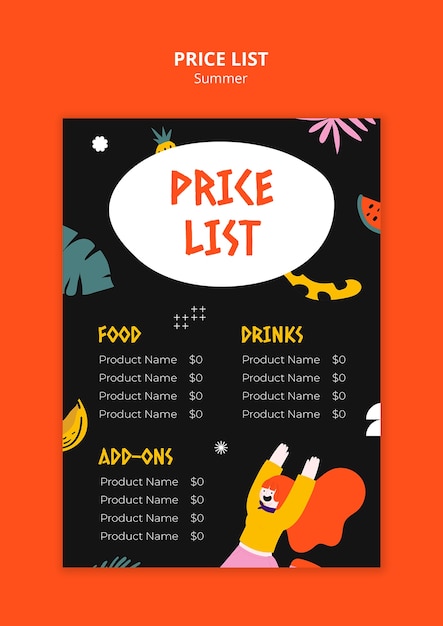 Summer template design