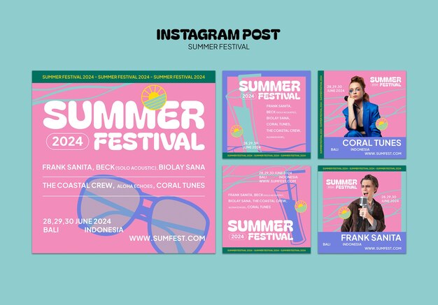 Summer template design