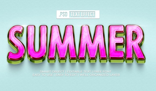 Summer Text Style Effect