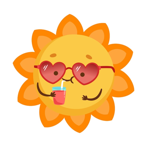 孤立的太阳插图