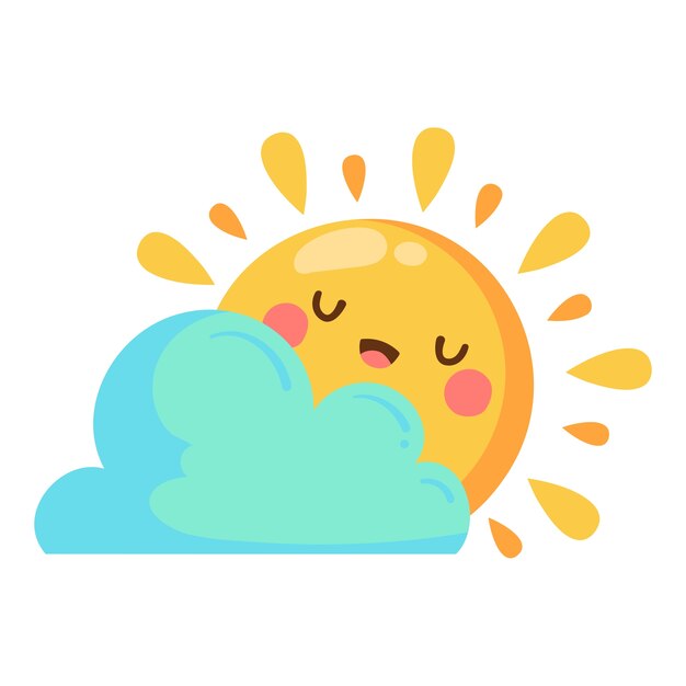 孤立的太阳插图