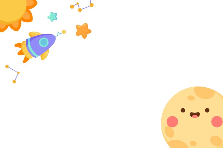 Free PSD sun and moon frame isolated