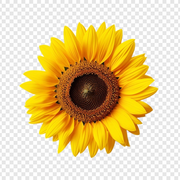 Free PSD sunflower isolated on transparent background