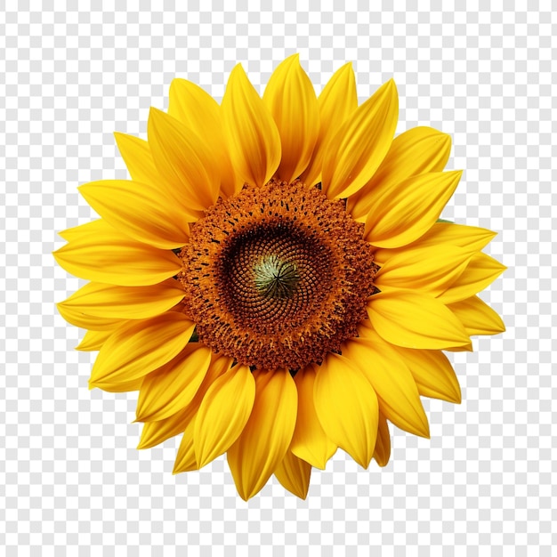 Sunflower isolated on transparent background