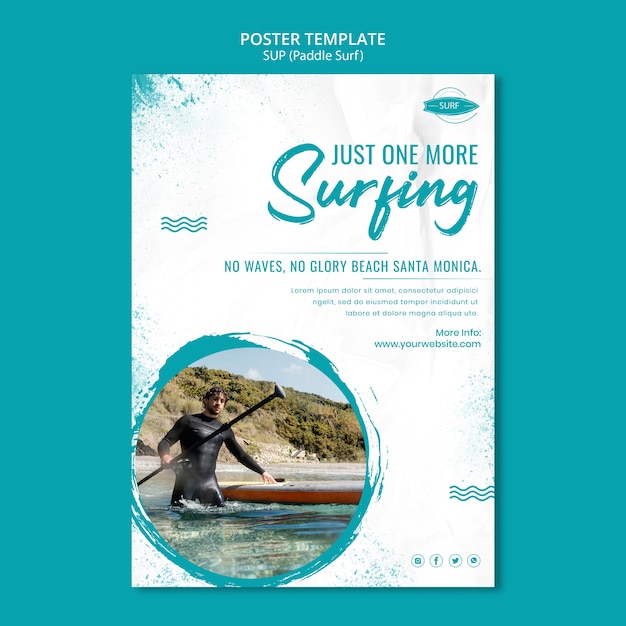 Free PSD sup poster template design