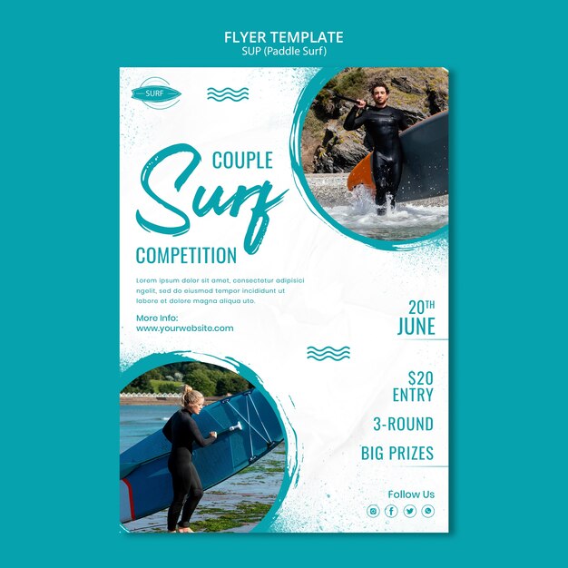 Sup poster template design