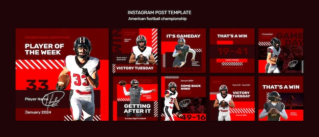 Free PSD super bowl template design