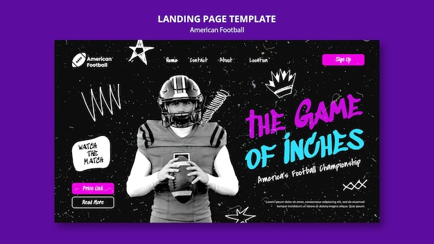 Free PSD super bowl template design