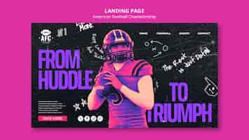 Free PSD super bowl template design