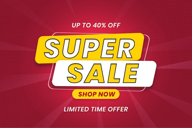 Super sale banner