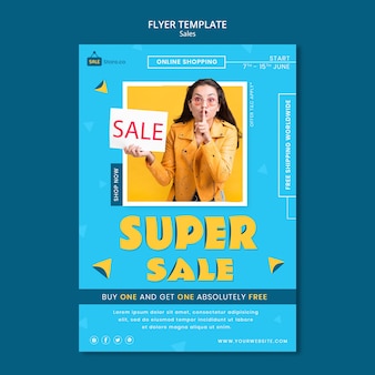 Super sale flyer template