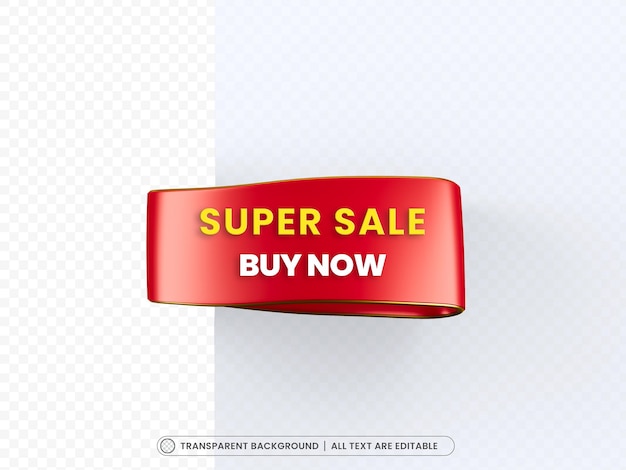 Super sale red tag with editable text background