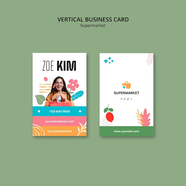 Supermarket products template