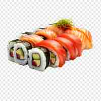 Free PSD sushi isolated on transparent background