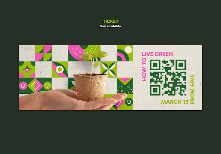 Free PSD sustainability template design