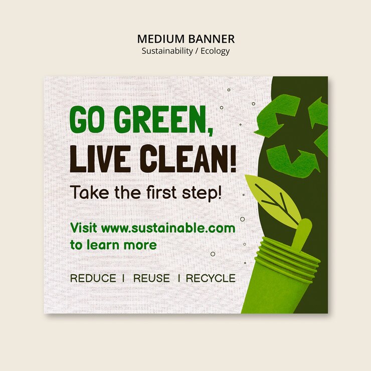 Free PSD sustainability template design