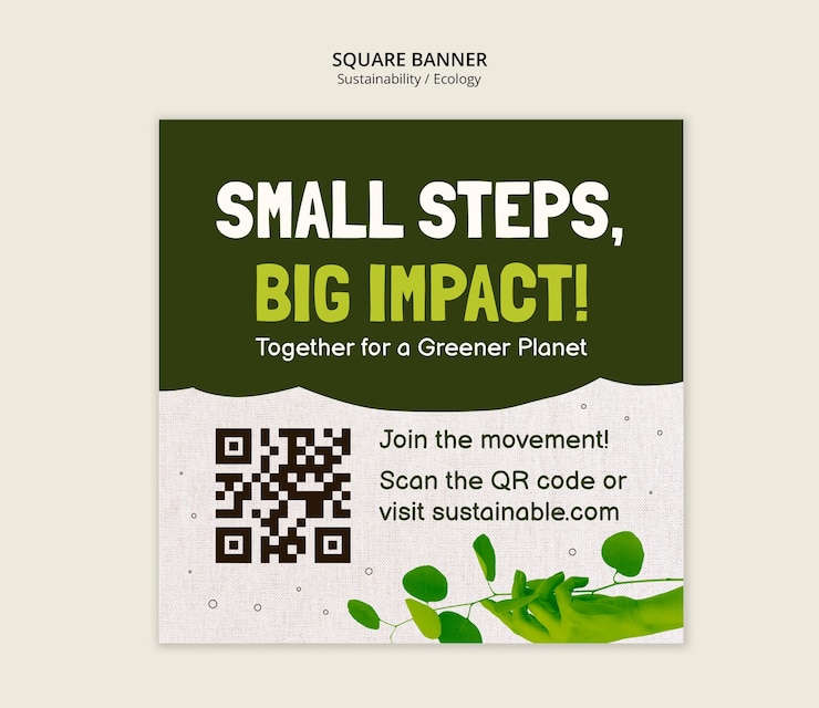 Free PSD sustainability template design