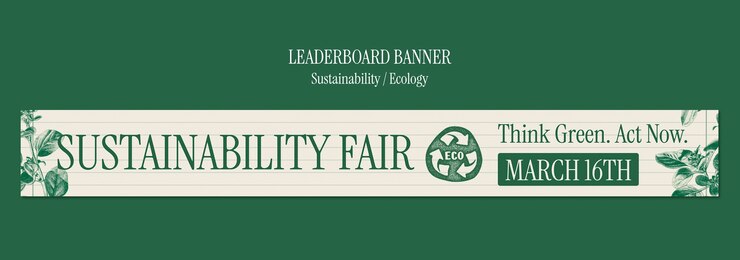 Free PSD sustainability template design