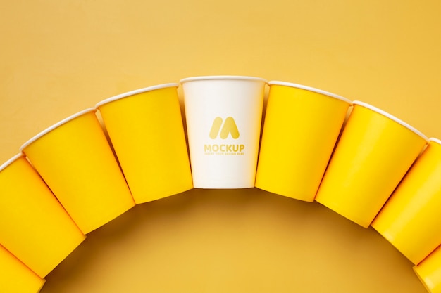 Sustainable alternative papaer cup  mockup