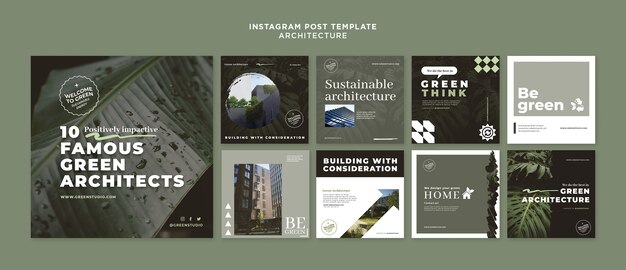 Sustainable architecture template design