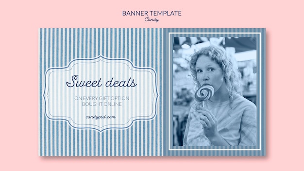 Sweet deals candy shop banner template