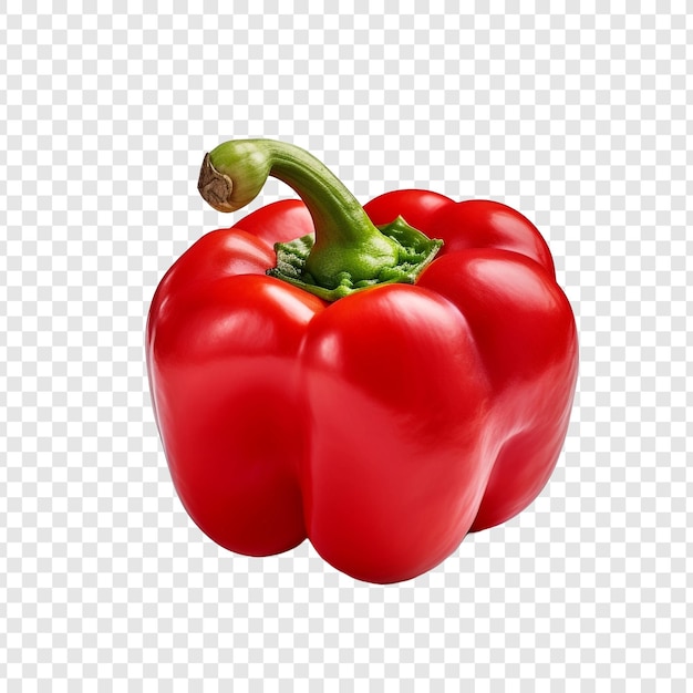 Free PSD sweet pepper fruit isolated on transparent background