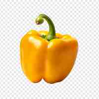 Free PSD sweet pepper fruit isolated on transparent background