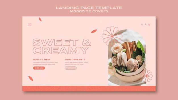 Sweets and treats landing page