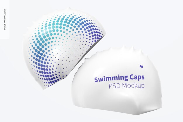 Download Premium Psd Swimming Caps Mockup