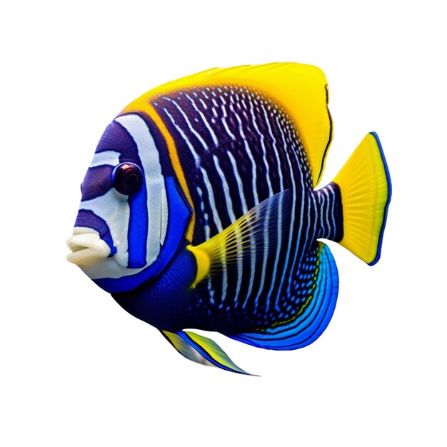 Swimming fish isolated