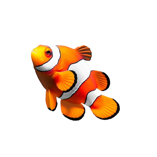 Free PSD swimming fish isolated