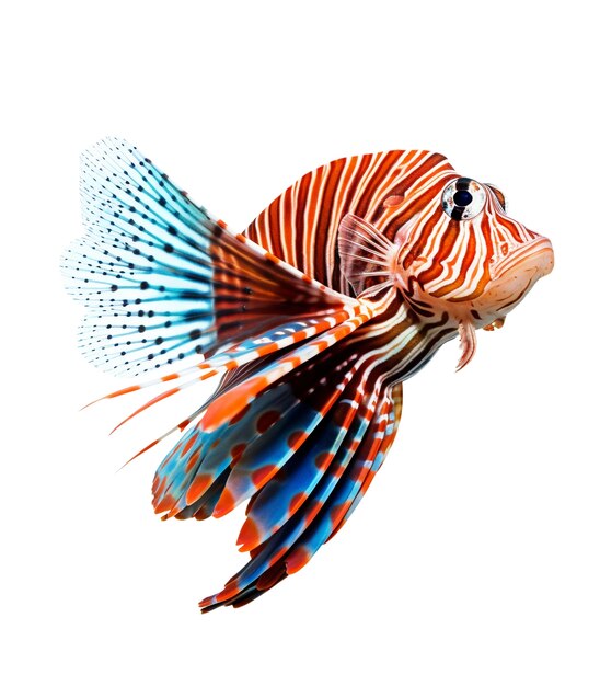Swimming fish isolated