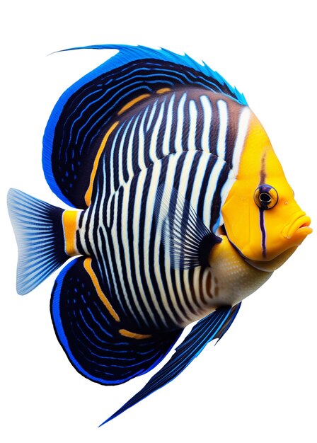 Swimming fish isolated