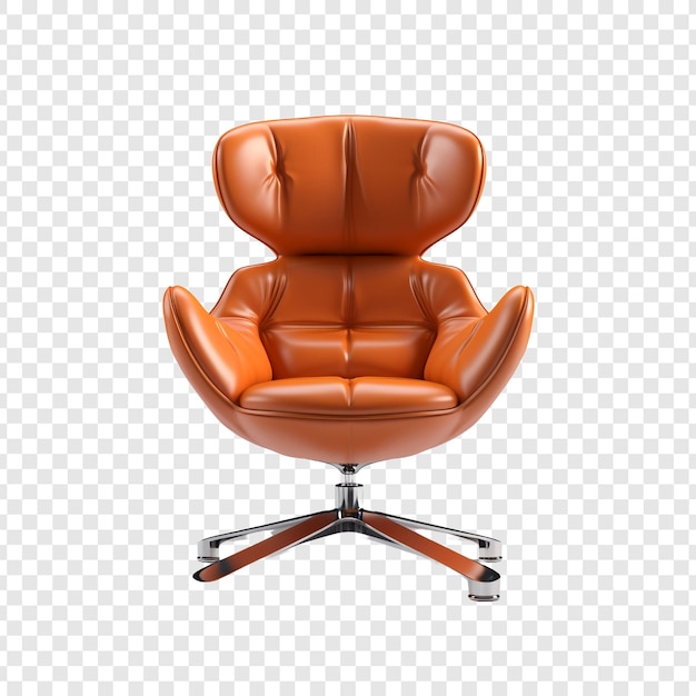 Free PSD swivel chair isolated on transparent background