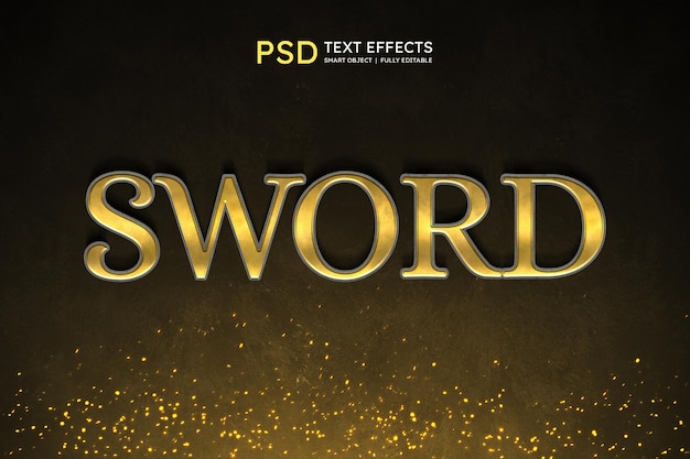 Sword text style effect